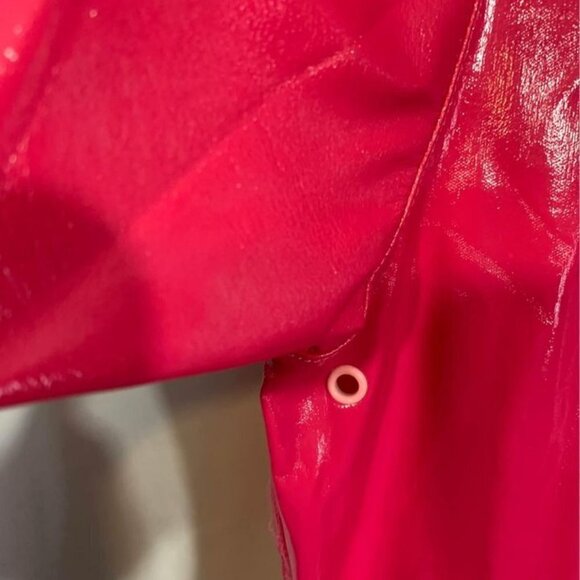 COLUMBIA girls hot pink raincoat. Hooded. Pockets. Size 10/12. New condition. - Picture 6 of 10